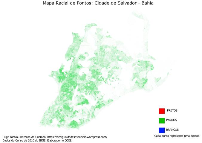 Mapa Salvador - Pardas